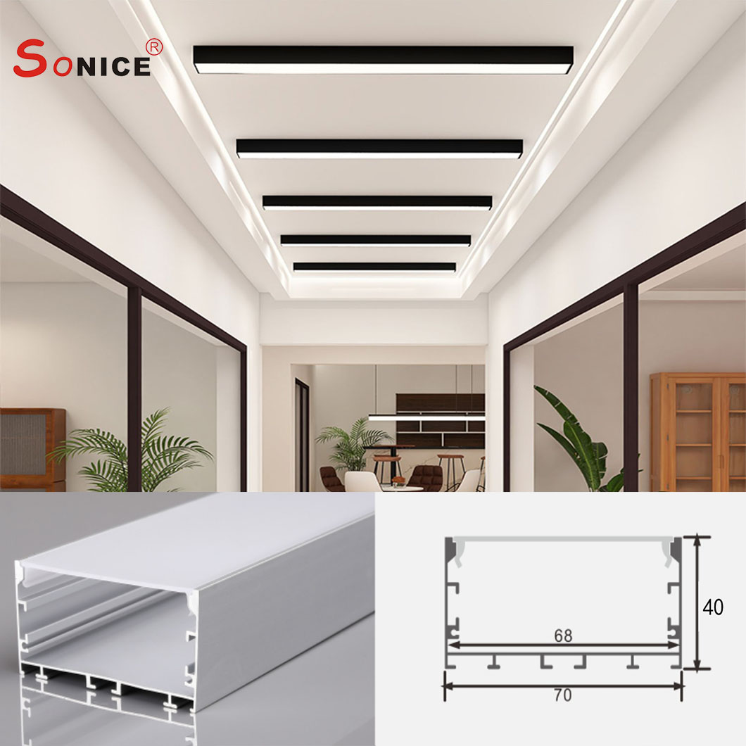 office linear light with led strip or PCB