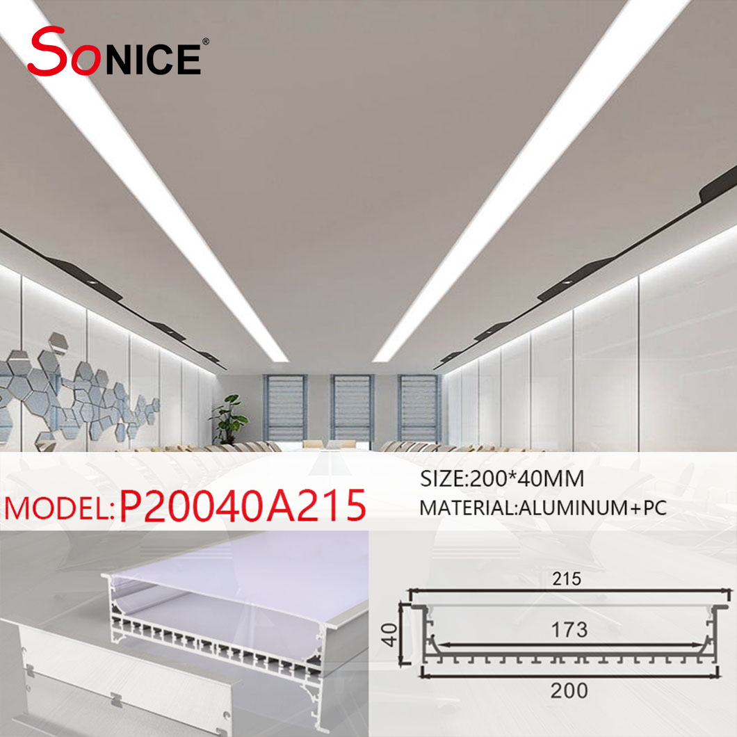 office linear light with led strip or PCB