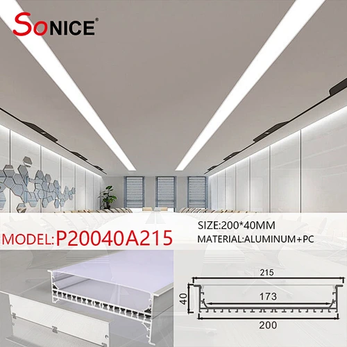 office linear light with led strip or PCB