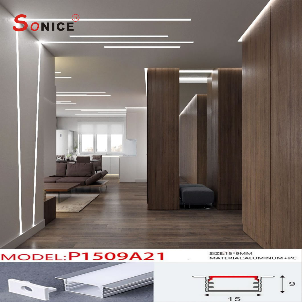 inside embeded,LED profile with LED strip