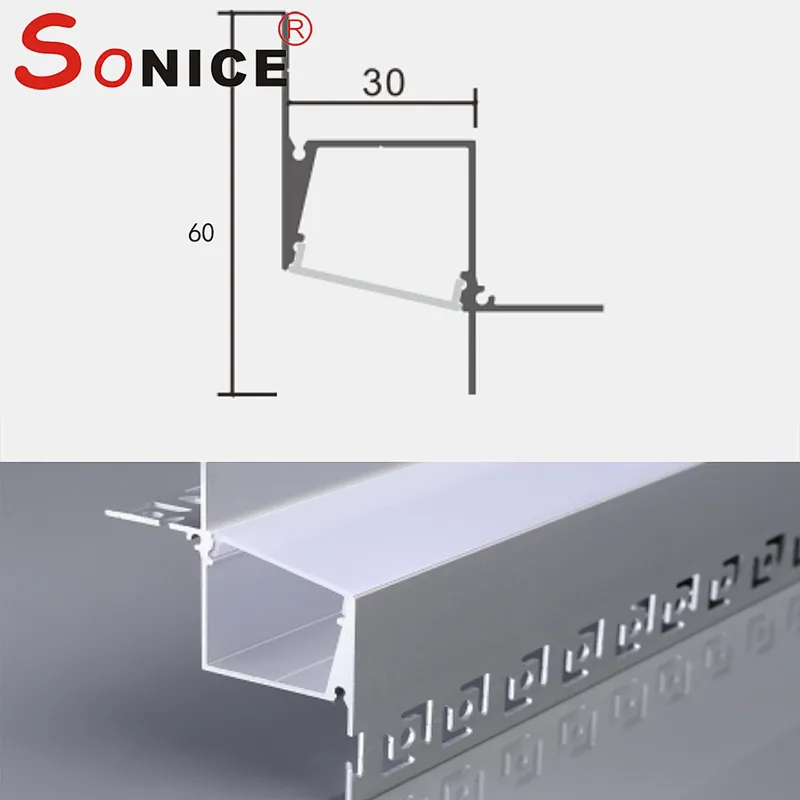 Ceiling corner reflective profile