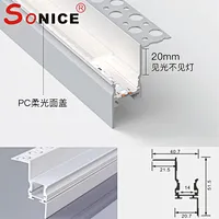 Ceiling corner reflective profile