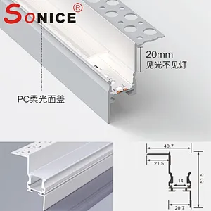 Ceiling corner reflective profile