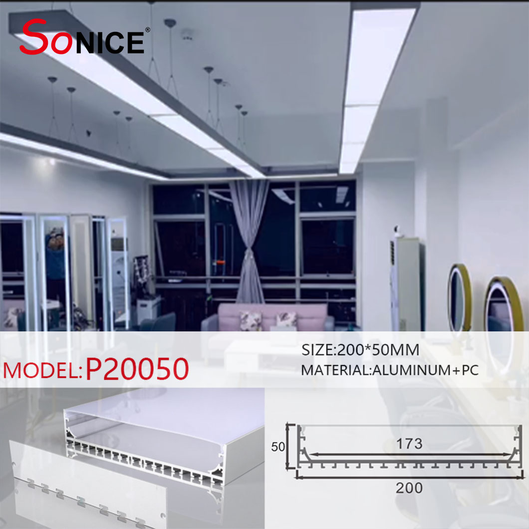 office linear light with led strip or PCB