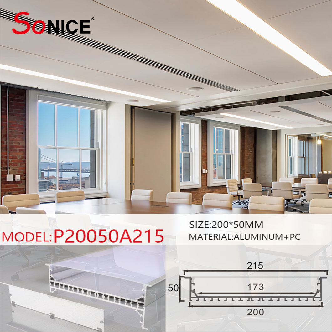 office linear light with led strip or PCB