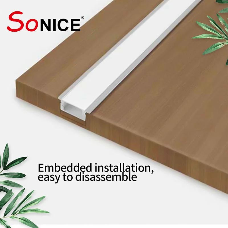 inside embeded,LED profile with LED strip