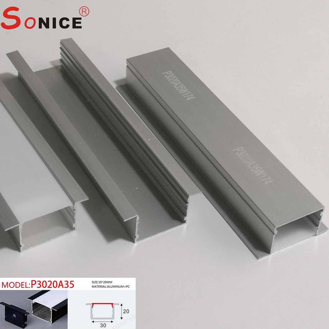 inside embeded,LED profile with LED strip