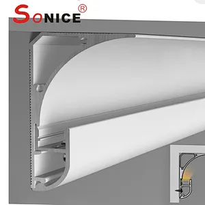 Ceiling corner reflective profile
