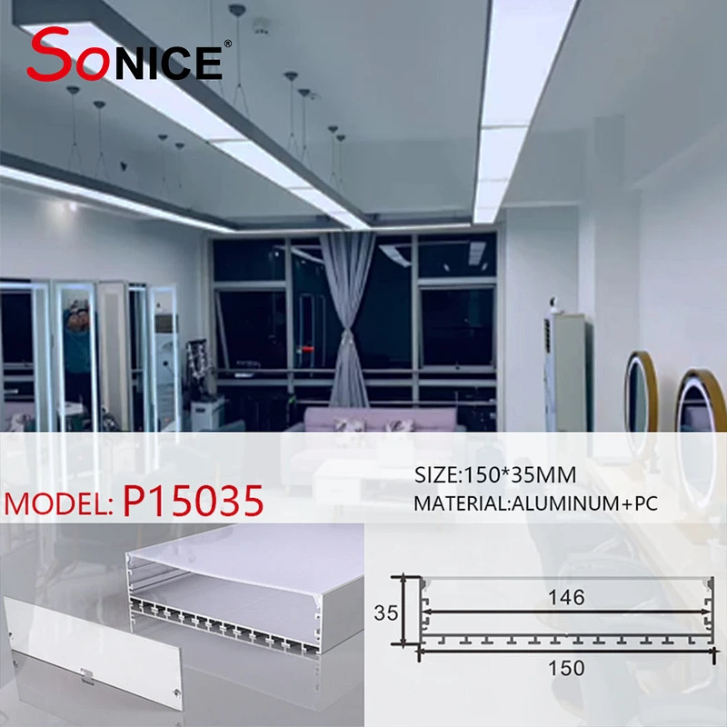 office linear light with led strip or PCB