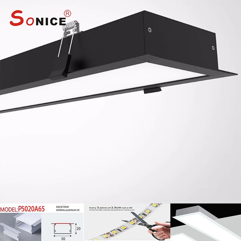 LED profile with LED strip