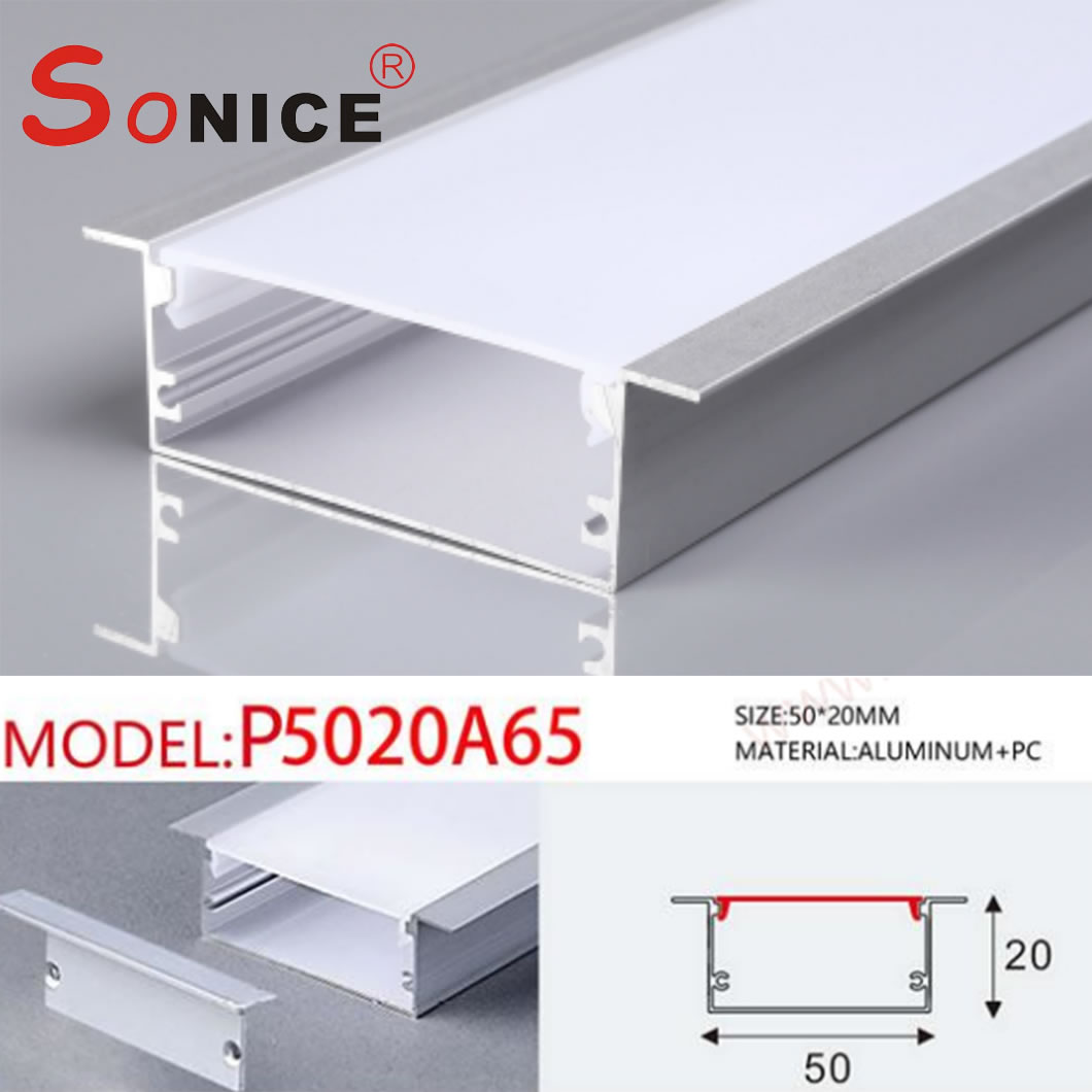 LED profile with LED strip