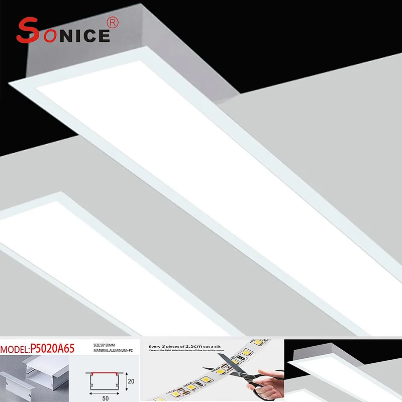 LED profile with LED strip