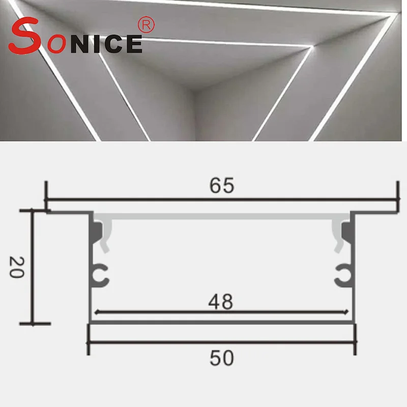 LED profile with LED strip
