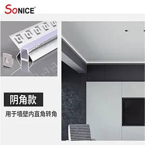 wall corner profile linear light