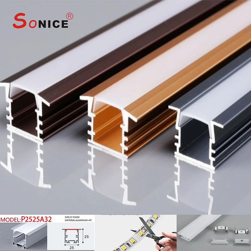 inside embeded,LED profile with LED strip