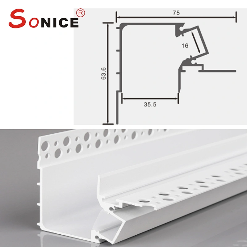 Ceiling corner reflective profile