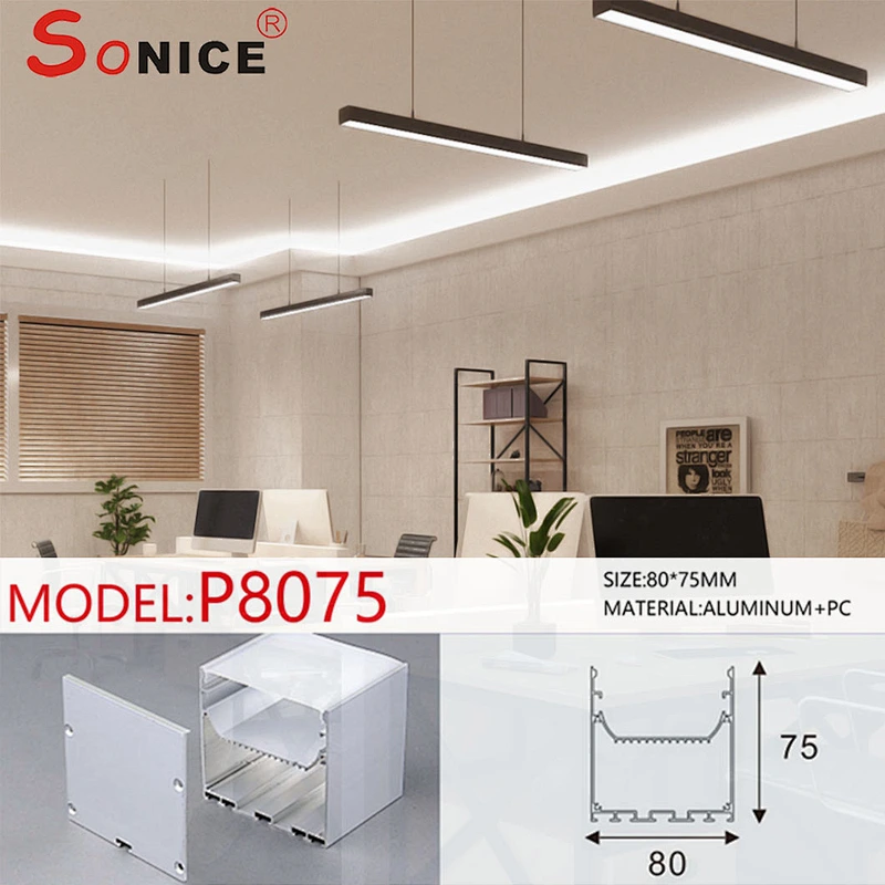office linear light with led strip or PCB