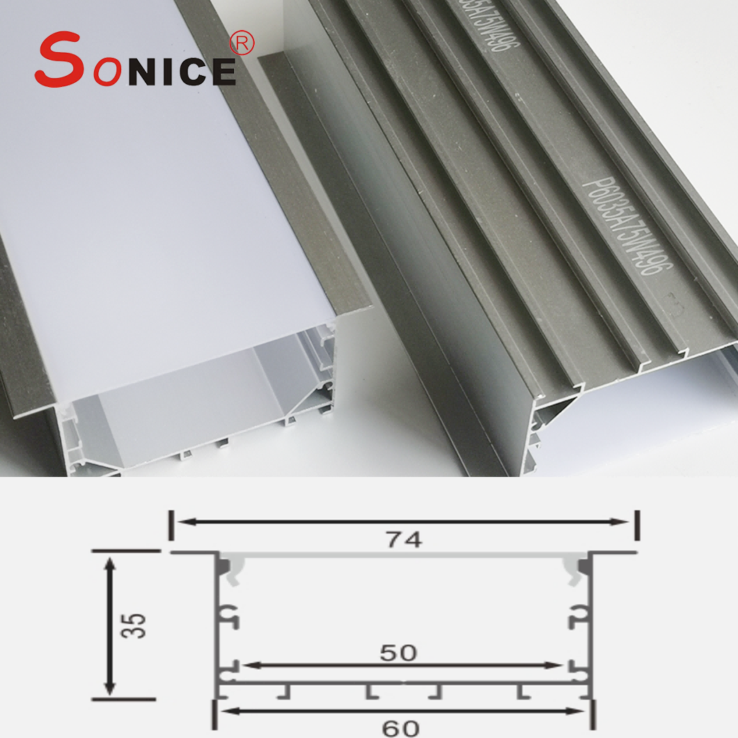 office linear light with led strip or PCB
