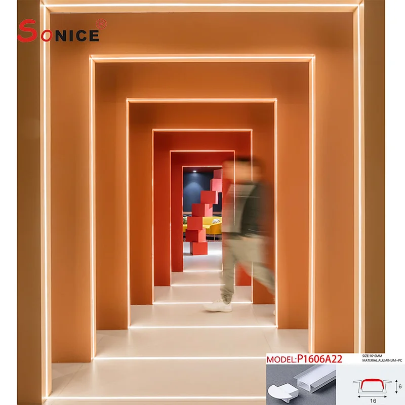 inside embeded,LED profile with LED strip