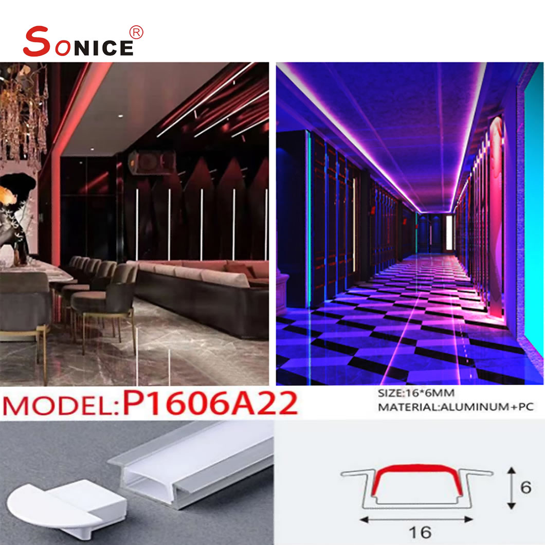 inside embeded,LED profile with LED strip