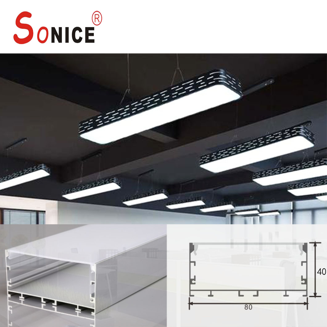 office linear light with led strip or PCB