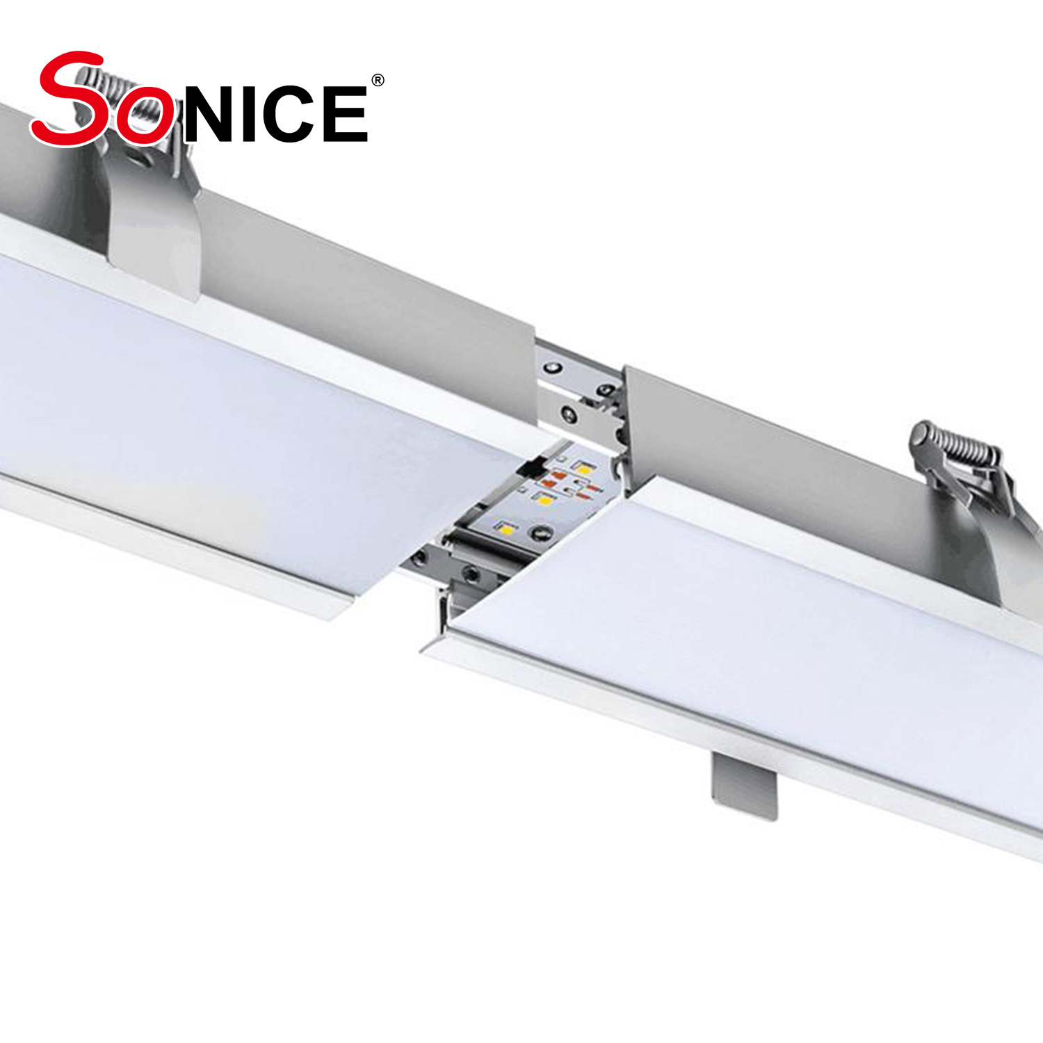 office linear light with led strip or PCB