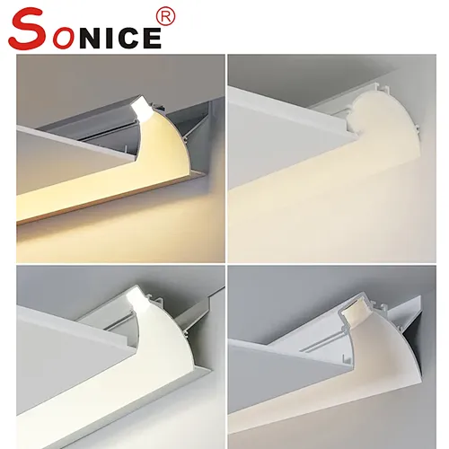Ceiling corner reflective profile
