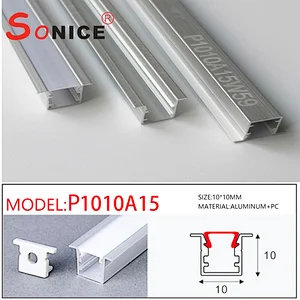 outside, surface mountedLED profile with LED strip
