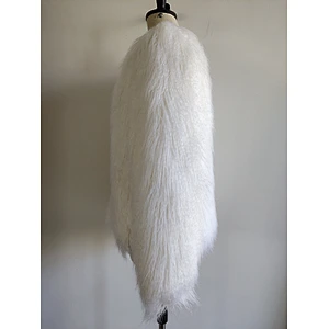 Women White Faux Fur Coat