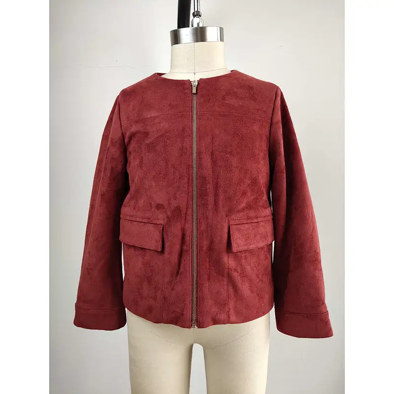 Hot seller suede long coat for girls