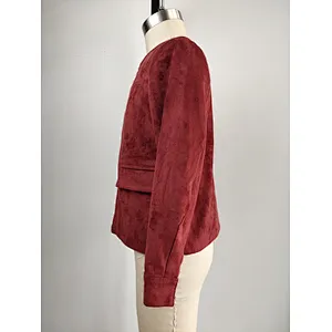 Hot seller suede long coat for girls