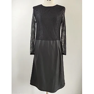 Fashionable Lace dress for women PU skirt