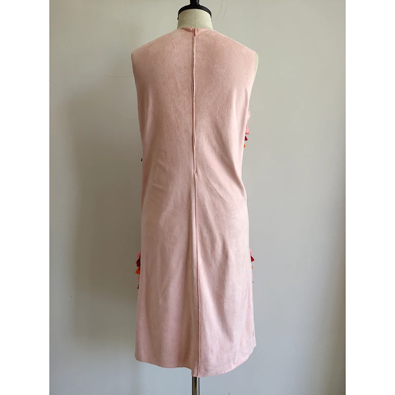 New fashion sleeveless fringed sexy ladies dress