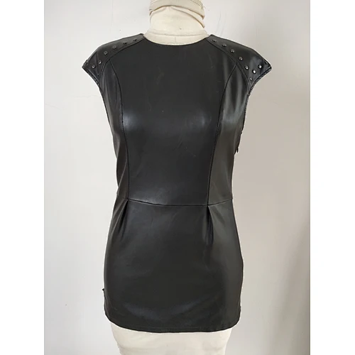 High quality modish popular PU leather clothes women