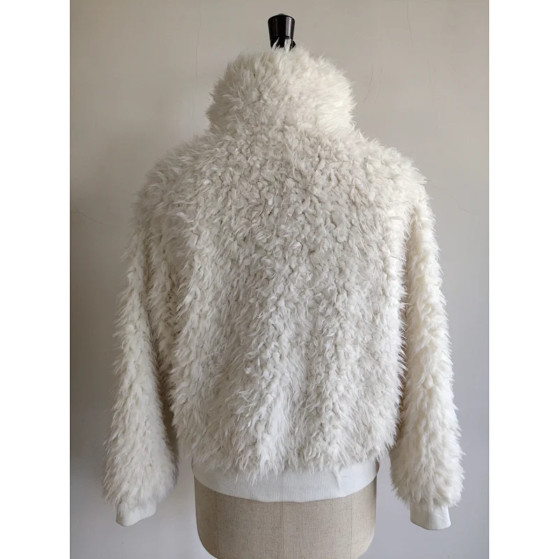 Ex-factory Female White Jackets Faux Fur Coat Women For Winter