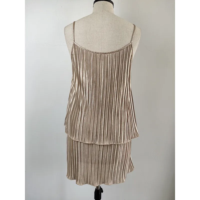 Women Elegant Sleeveless Pleated Camisole