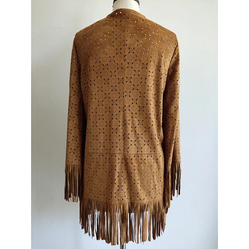 Custom-Made Women Fancy Suede Coat