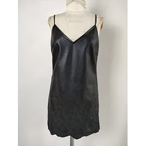 New fashion V-Neck Shiny PU Leather Slim Stylish Evening Slip Dress