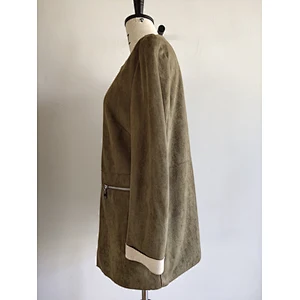 Elegant Style Women Fashion Suede coat