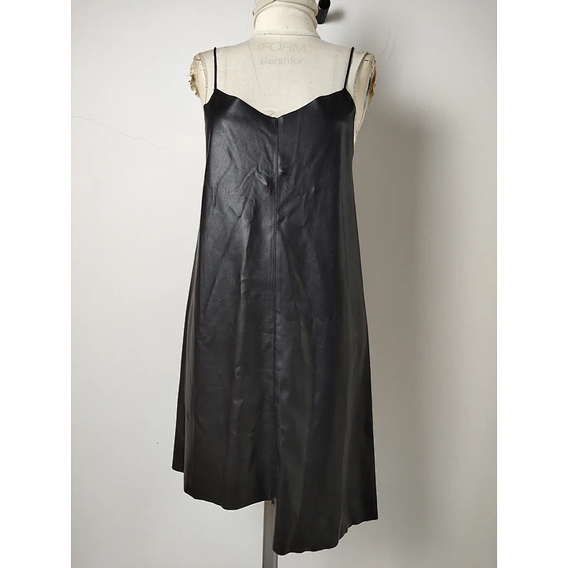 Women Sexy PU Leather Dress For Club