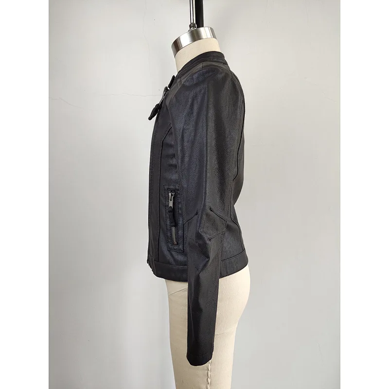 Girls high quality  PU leather jacket