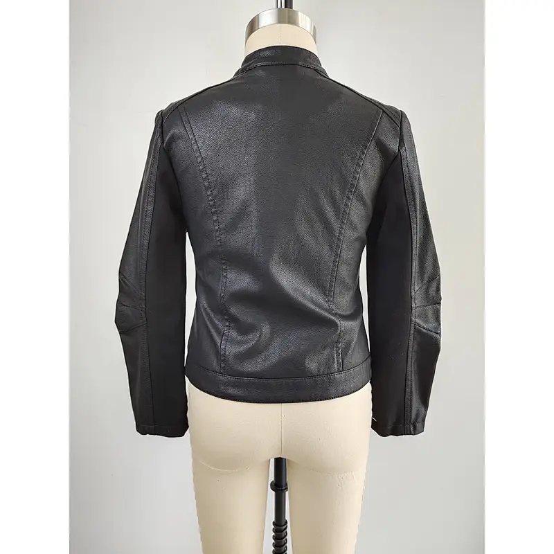 Girls high quality  PU leather jacket