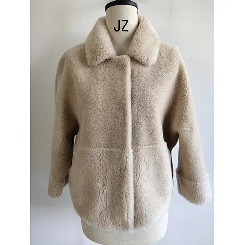 Women elegant factory supply women short jacket faux fur coat