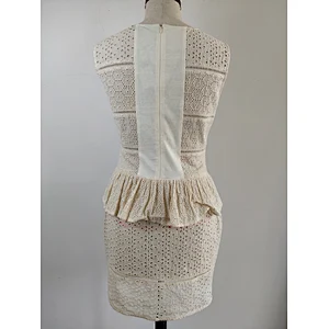 New arrival women slim white lace dress