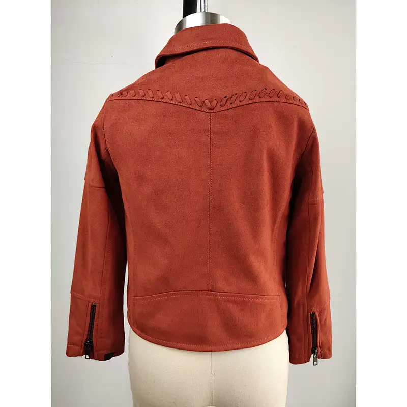 China OEM girl suede coat