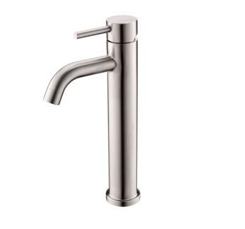 Stainless steel basin tap