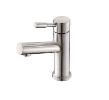 Stainless steel basin tap