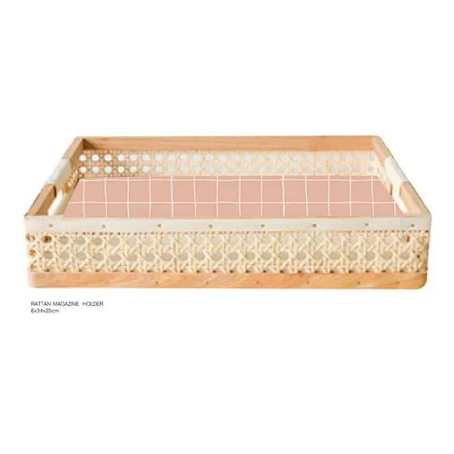 RATTAN MAGAZINE HOLDER