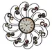 Elegant Iron Framed Wall Clock