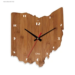 wooden wall clock